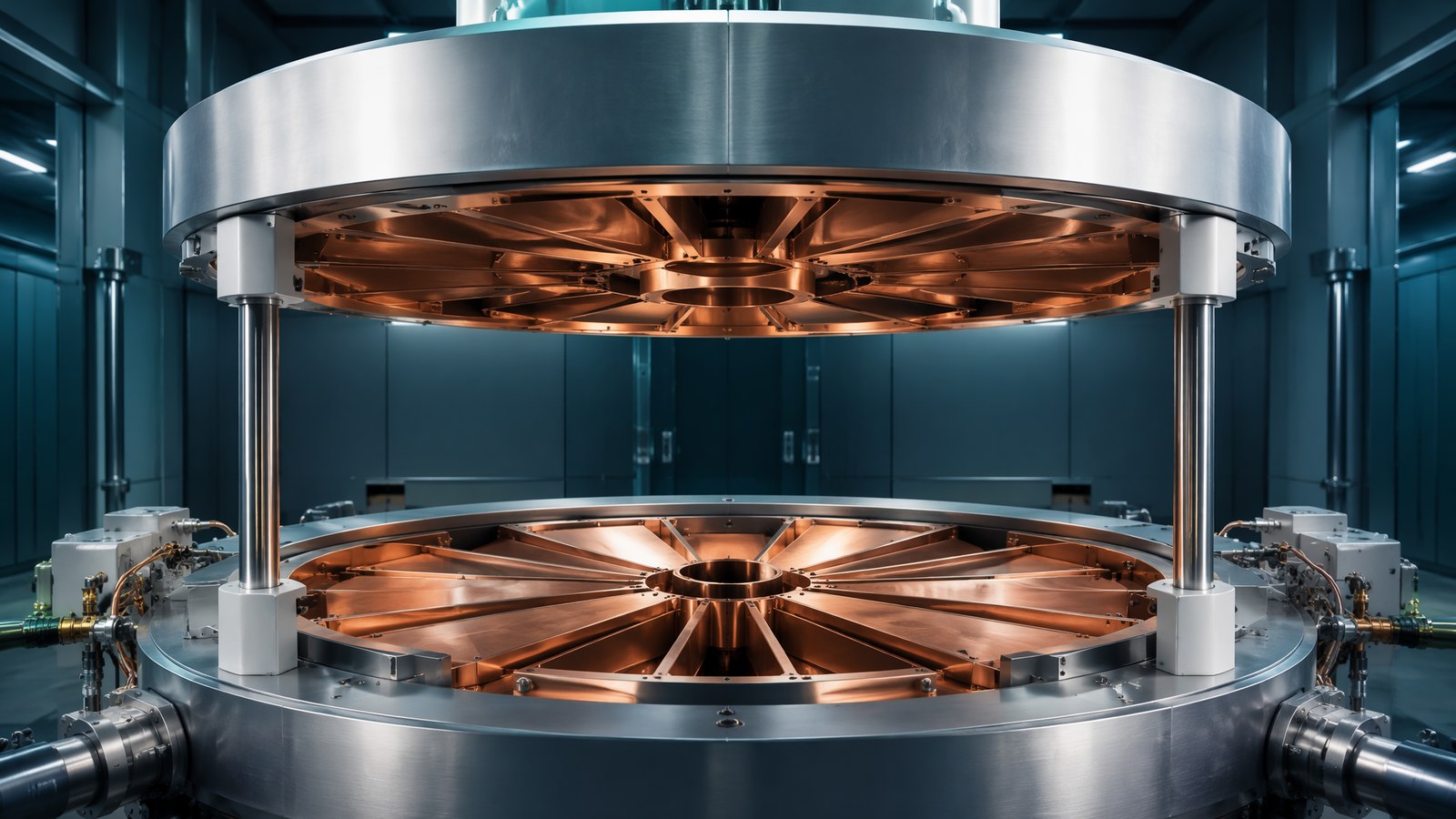 Open cyclotron accelerator chamber